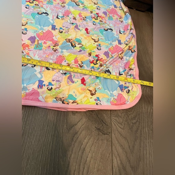 RARE Bamboo Bliss Jumbo Disney Princess Big Girl Bed Quilt Blanket Approx 80x65 - Picture 6 of 8